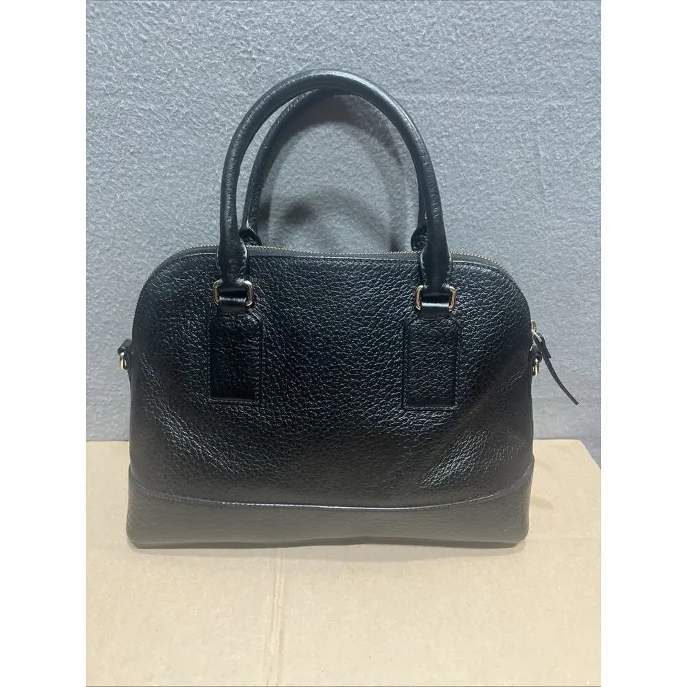 Kate Spade New York Wellesley Rachelle Leather Satchel/Crossbody Black/Black